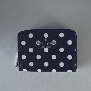 Kate Spade Black and White Polka Dot Wallet